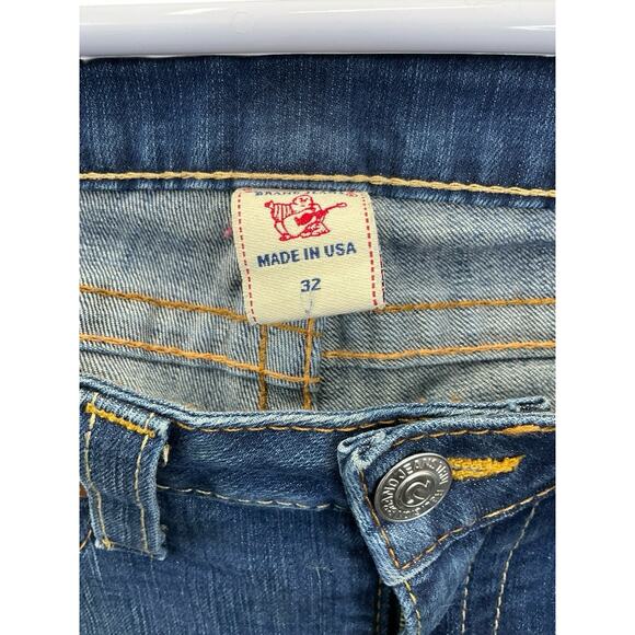 TRUE RELIGION Women's Jeans Lizzy Size 32 Made In USA Blue Denim - Picture 7 of 13